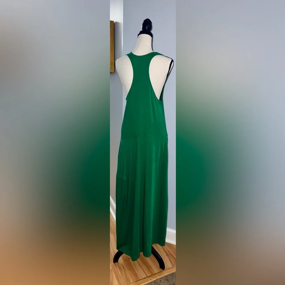 Amazing Green Tibi Sleeveless 100% Peruvian Cotton T-Shirt Dress! Sz 8. - Picture 4 of 10